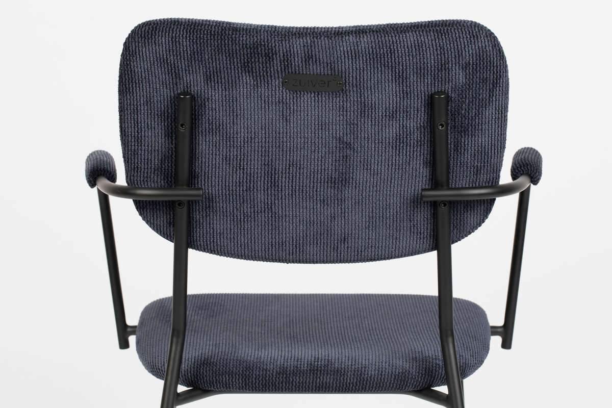 Chair with armrests BENSON navy blue, Zuiver, Eye on Design