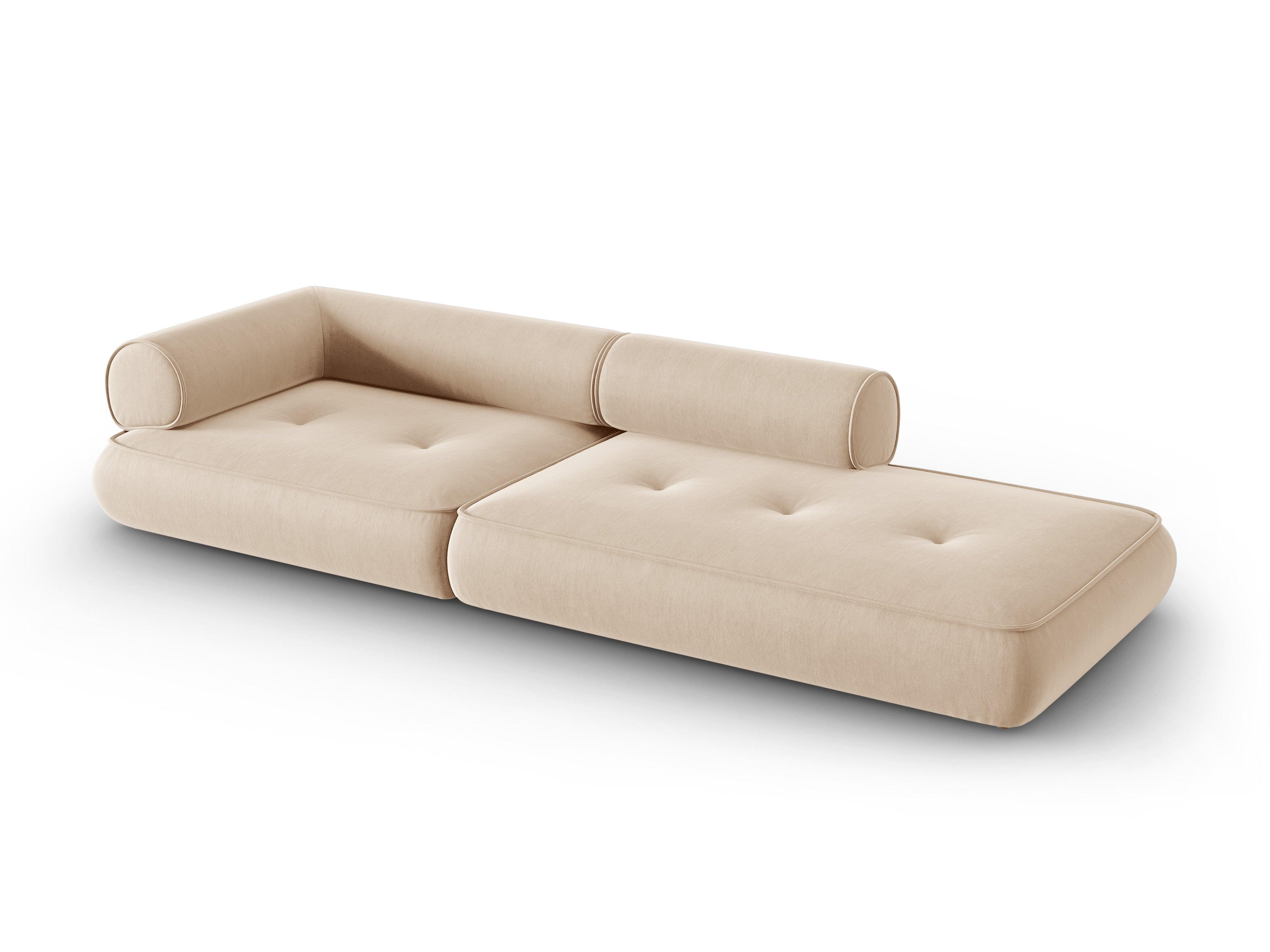 Modular Right Open Sofa, "Lily", 4 Seats, 292x105x74
 Made in Europe, Maison Heritage, Eye on Design