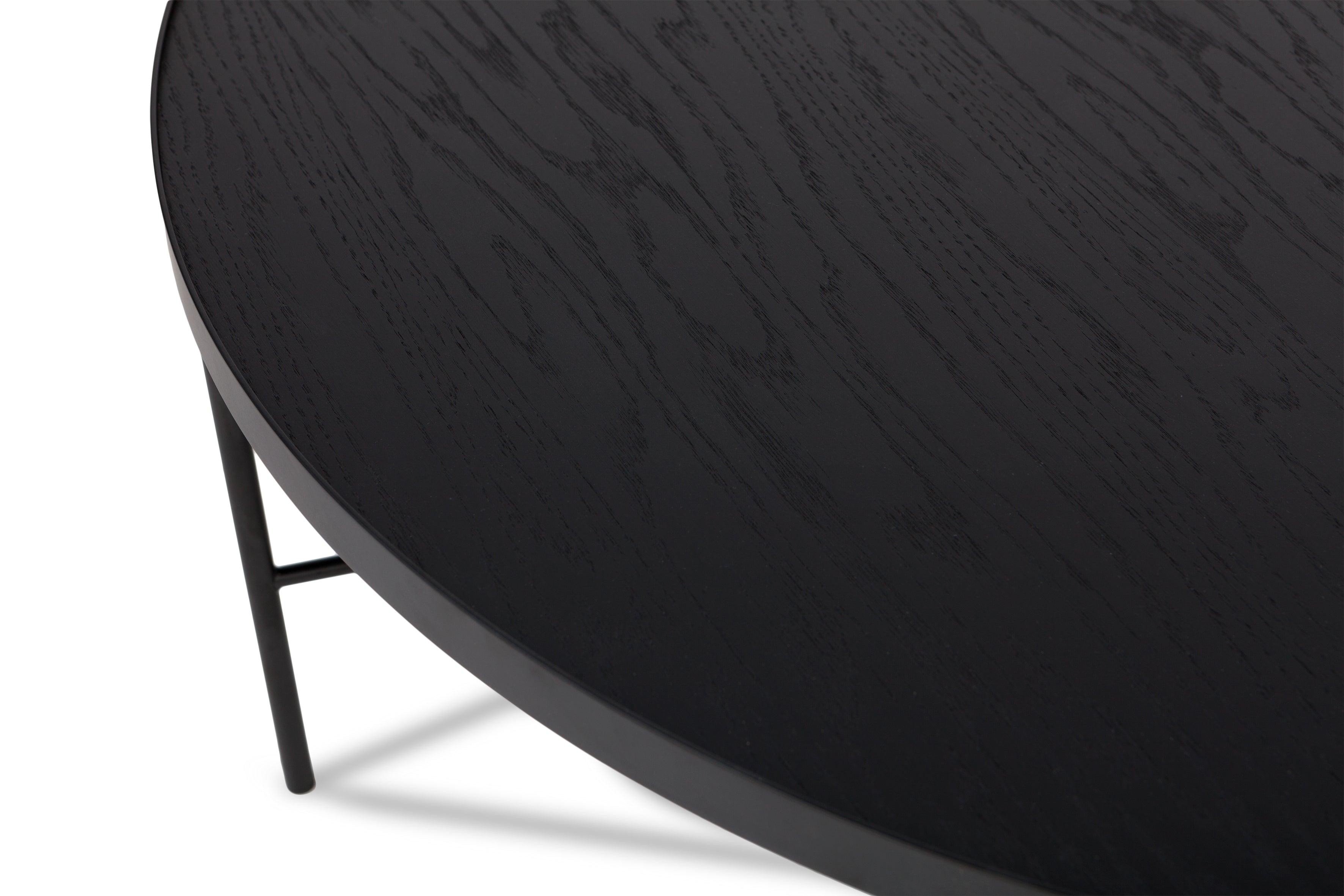 Coffee table HARSTAD #1 black oak - Eye on Design