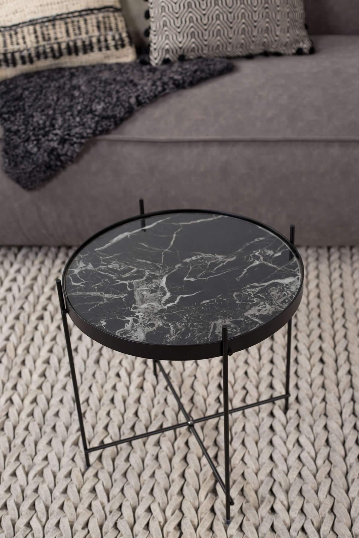 CUPID table black marble - Eye on Design