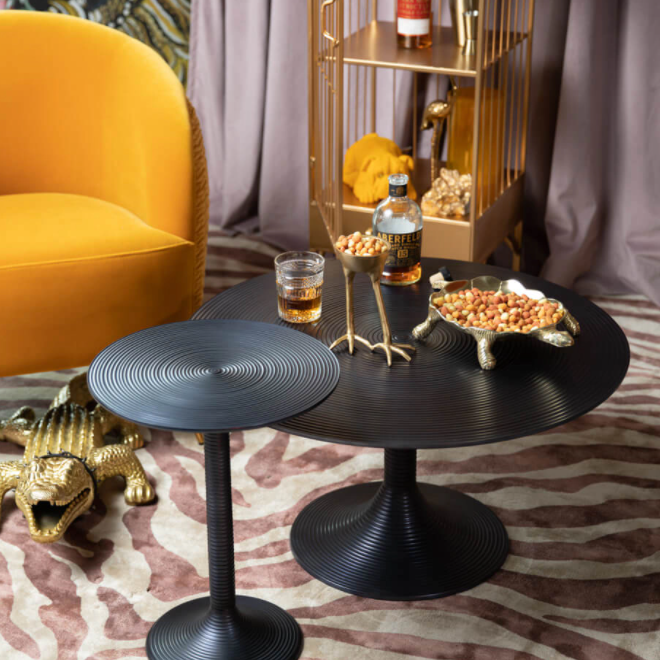 Coffee table HYPNOTISING ROUND black, Bold Monkey, Eye on Design