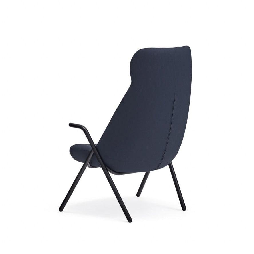 DINS high back armchair dark blue - Eye on Design