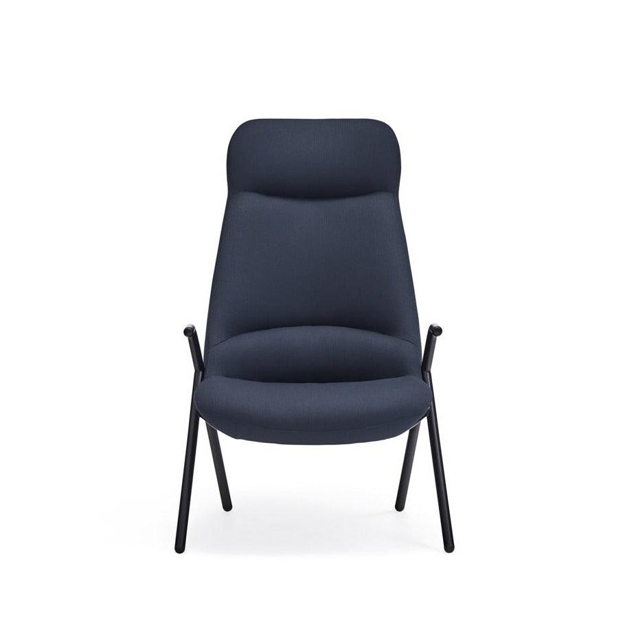 DINS high back armchair dark blue - Eye on Design