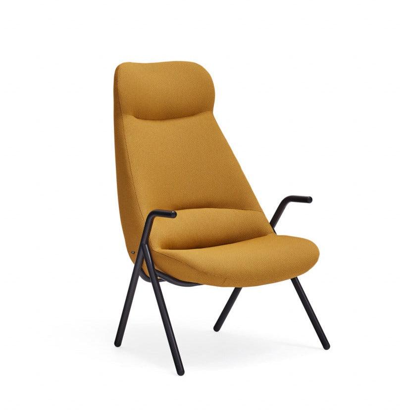 DINS high back armchair mustard - Eye on Design