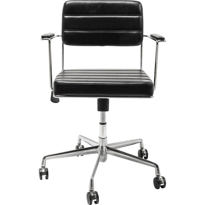 DOTTORE desk chair black eco leather - Eye on Design