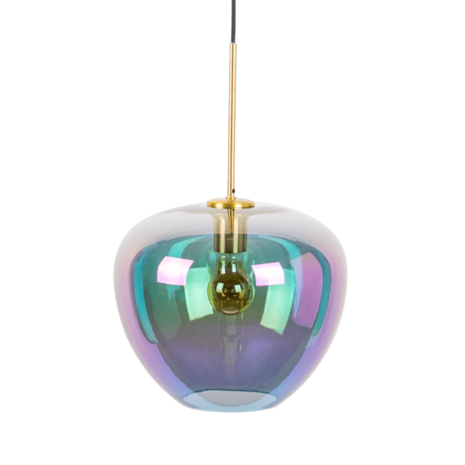 BUBBLE BLOWER pendant lamp iridescent glass, Bold Monkey, Eye on Design