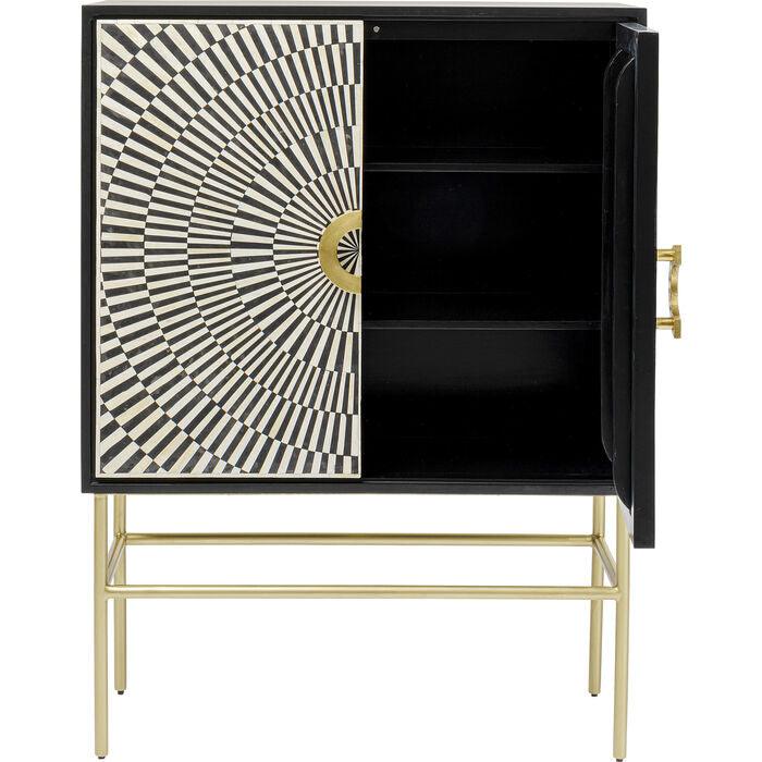 ELECTRO bookcase black with gold details - Eye on Design