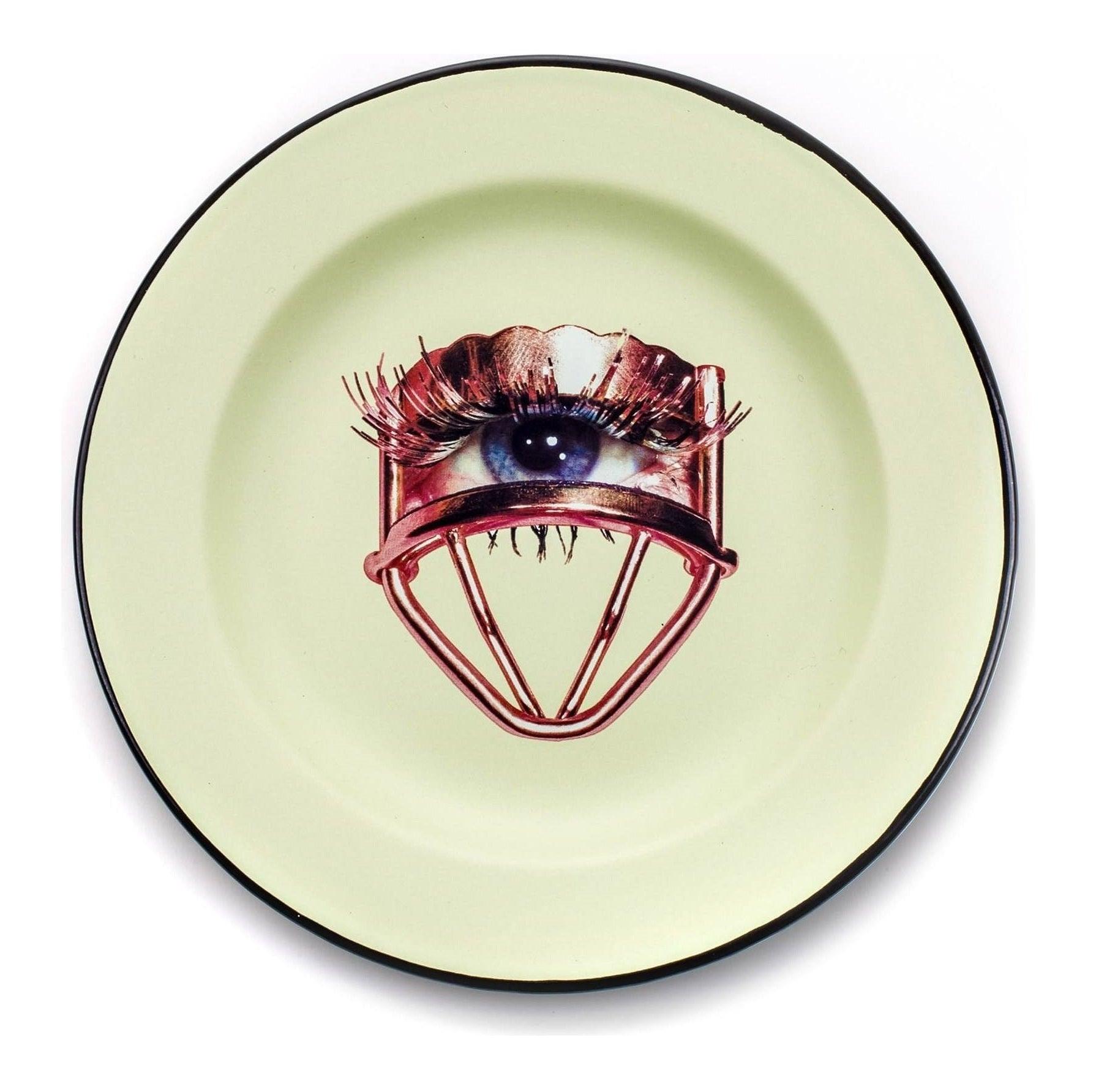 Enamel plate EYE green - Eye on Design