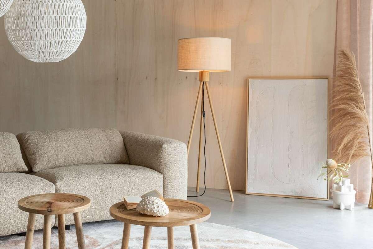 FAN floor lamp bamboo, Zuiver, Eye on Design