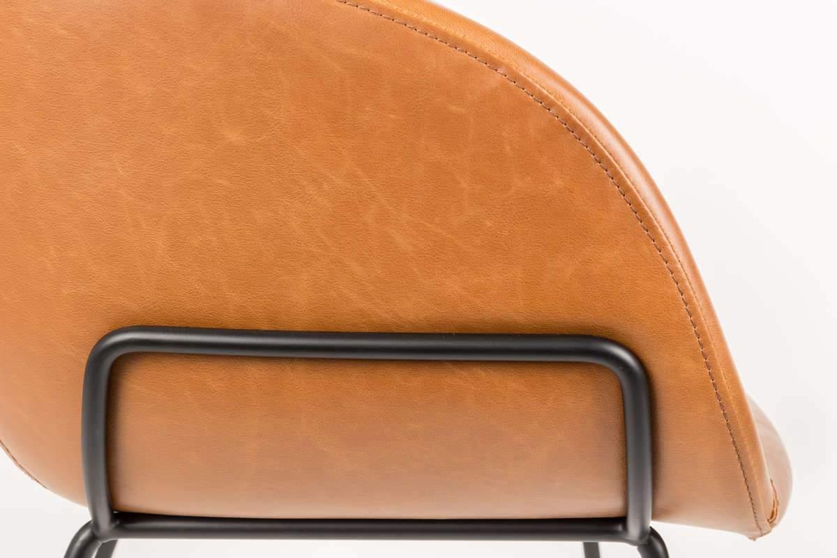 FESTON ecological leather armchair brown - Eye on Design