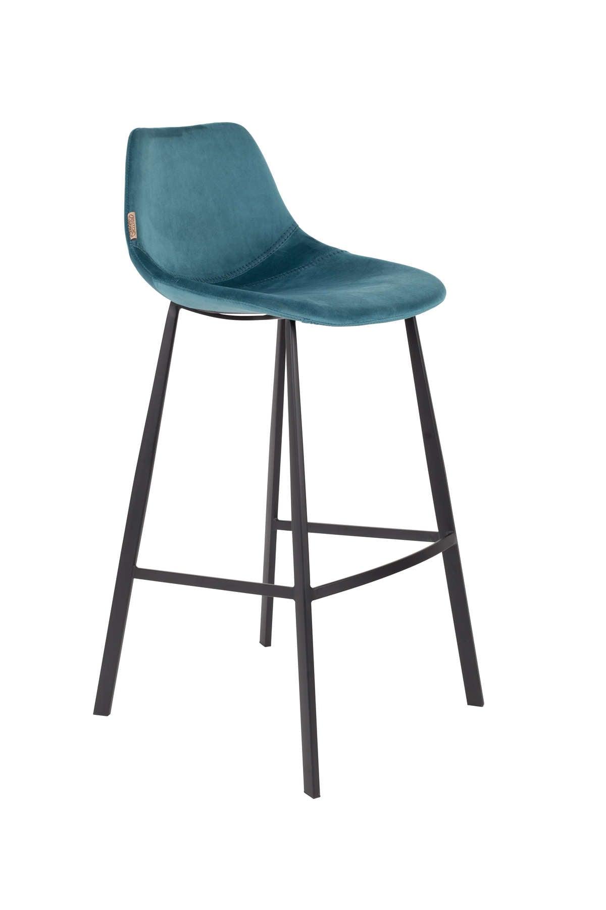 FRANKY bar stool 80 blue, Dutchbone, Eye on Design