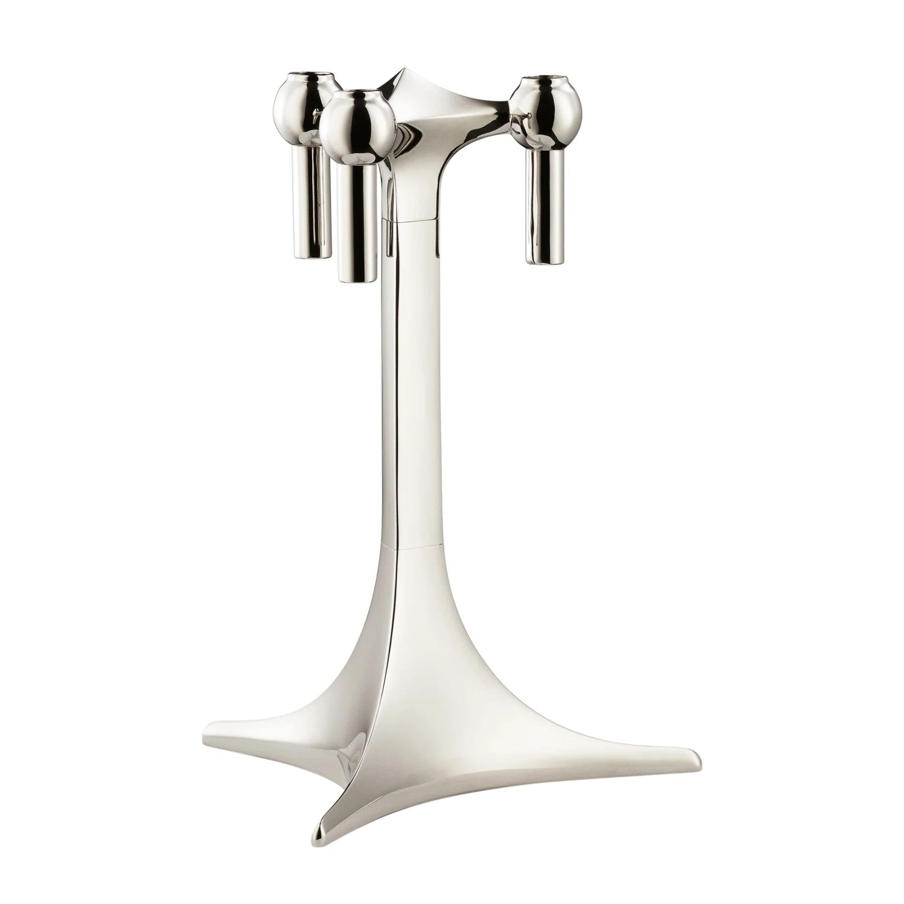 STOFF NAGEL chrome tall candle holder