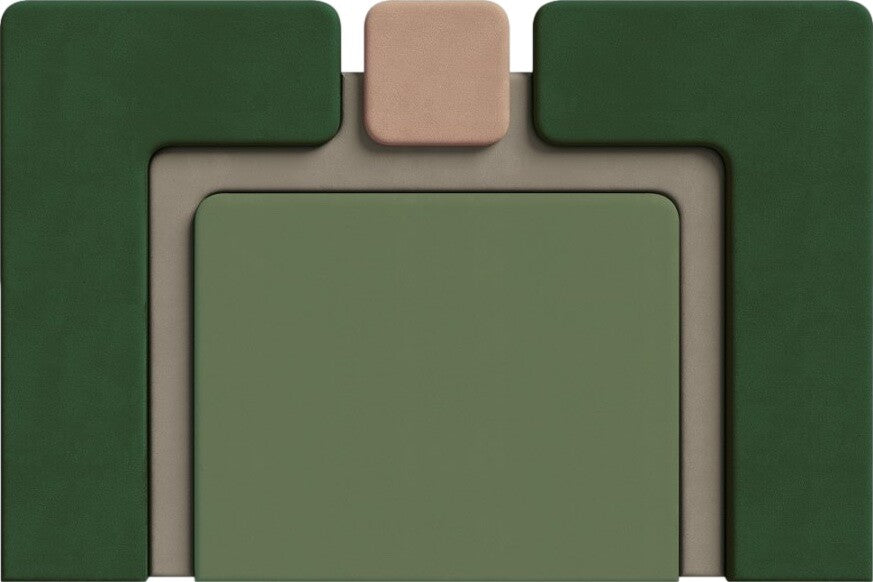 Headrest PLUM 6 green, Happy Barok, Eye on Design