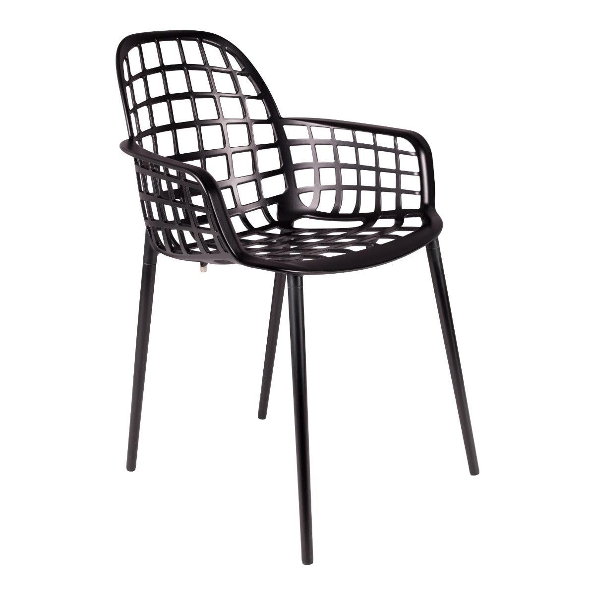 The Albert Kuip chair is an amazing combination that will be great for both a modern terrace and a boho dining room. Yes, this piece of furniture can stand both indoors and outside. The seat, although it looks very light, was made of thick aluminum, which means that it weighs more, but is also more resistant to weather conditions such as rain or snow.