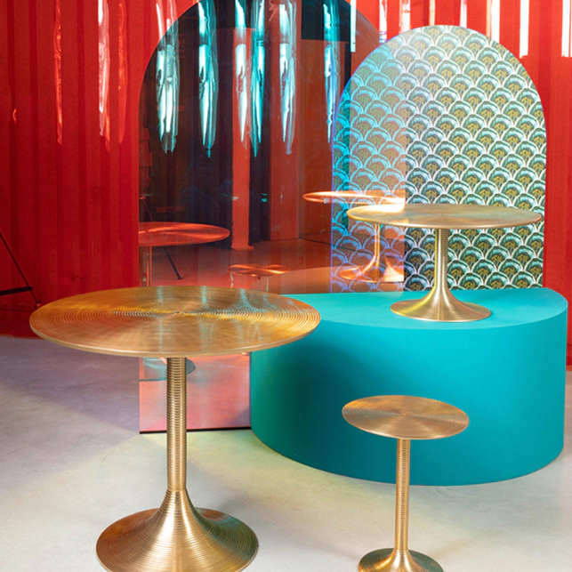 Coffee table HYPNOTISING ROUND brass, Bold Monkey, Eye on Design