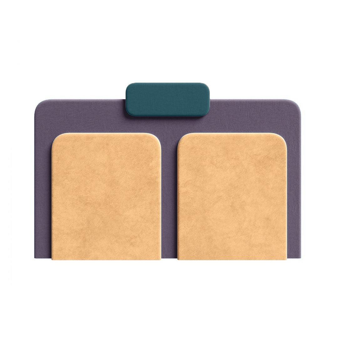 Headrest PLUM 7 yellow with violet - Eye on Design