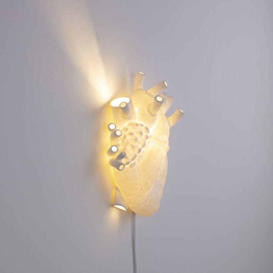 HEART wall lamp white porcelain - Eye on Design