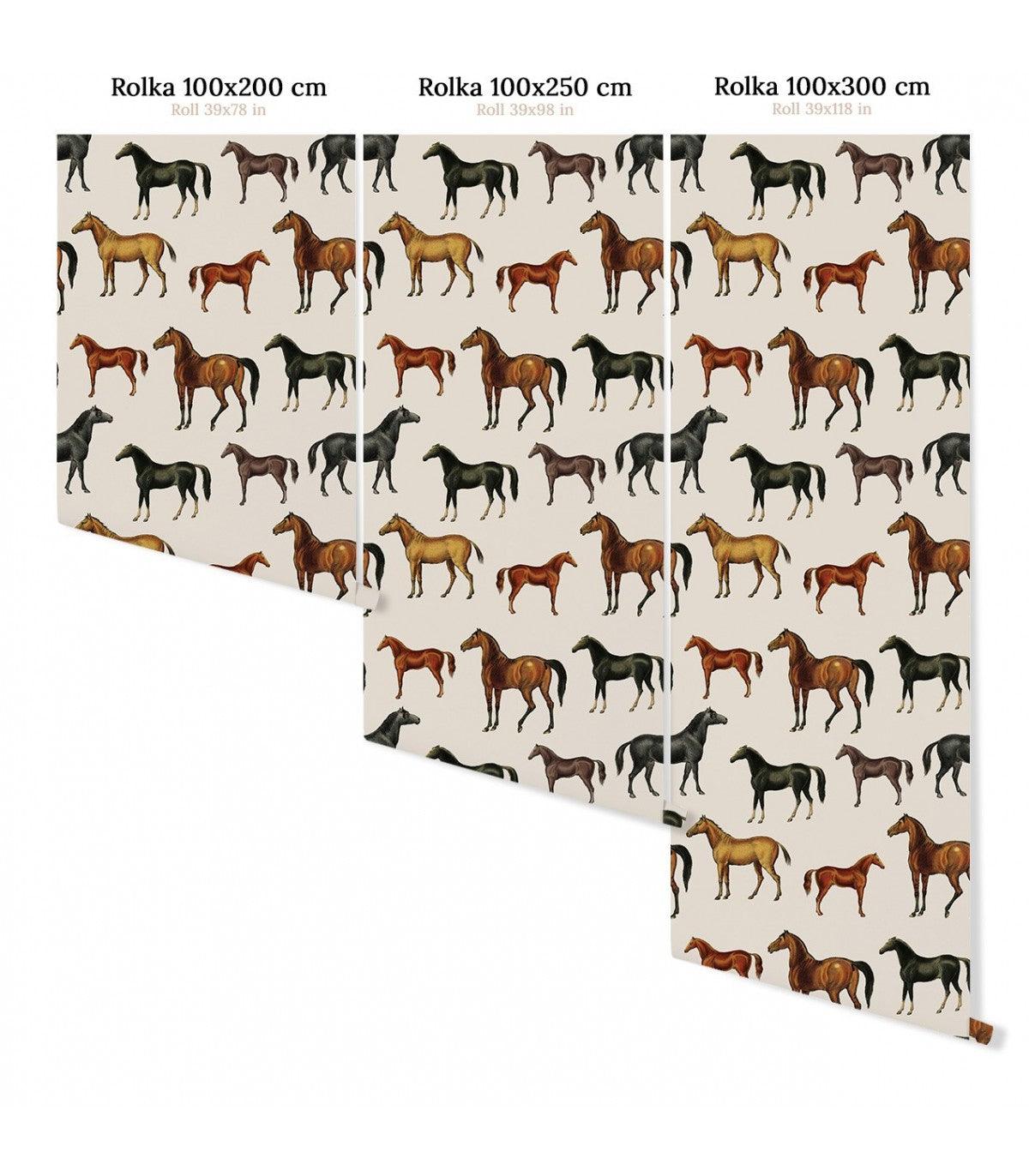 HORSES BEIGE wallpaper - Eye on Design