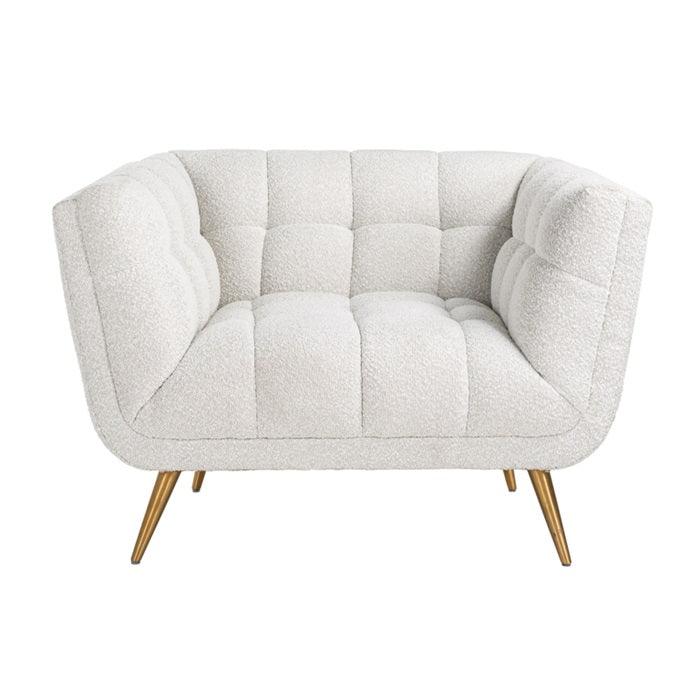 HUXLEY armchair white boucle - Eye on Design