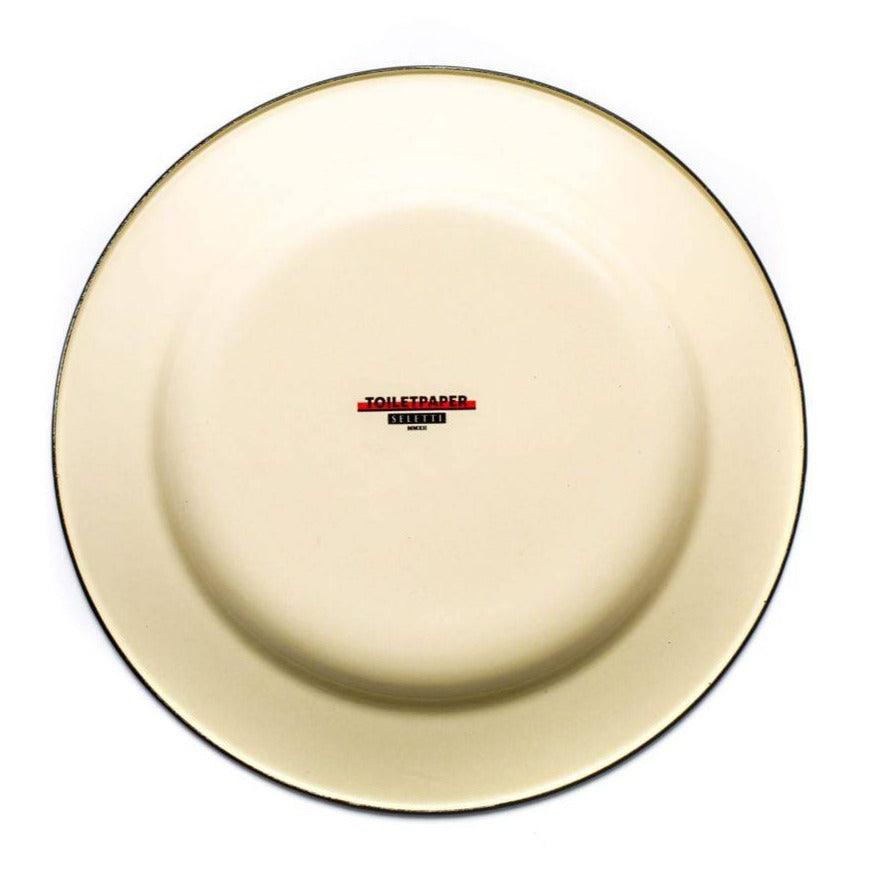 I LOVE YOU enamel plate beige - Eye on Design