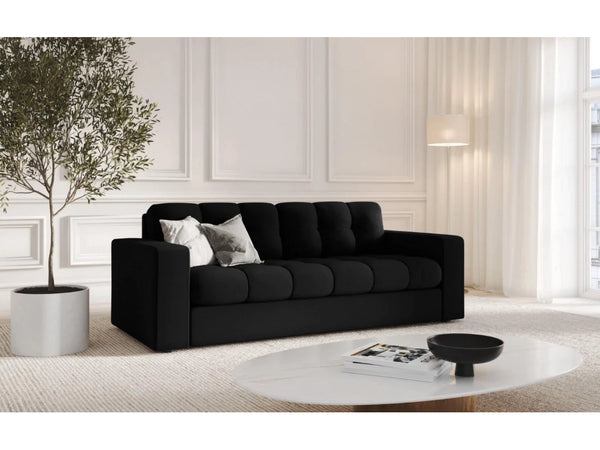 2-seater sofa JUSTIN black