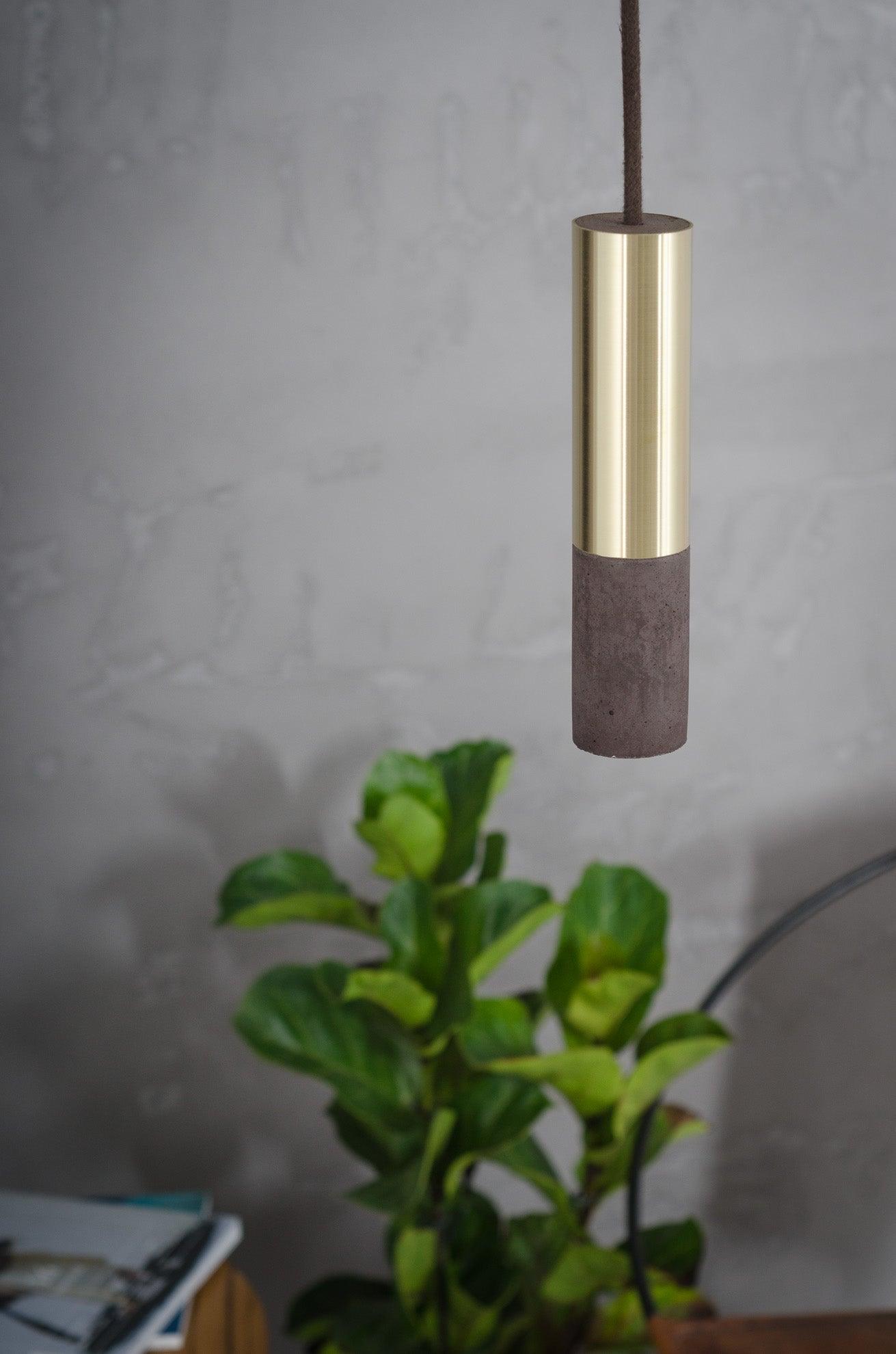 KALLA BRASS concrete pendant lamp - Eye on Design