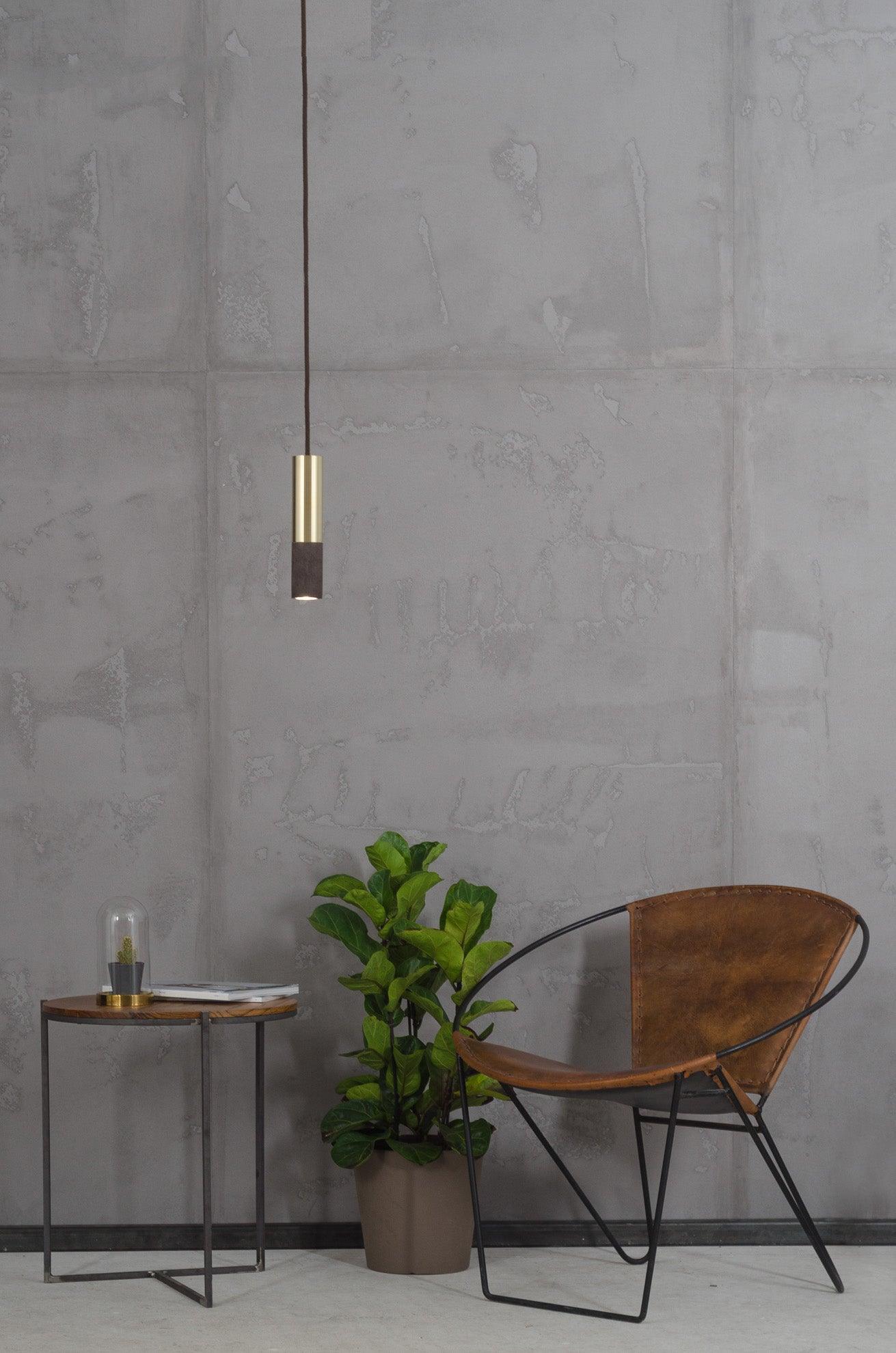 KALLA BRASS concrete pendant lamp - Eye on Design