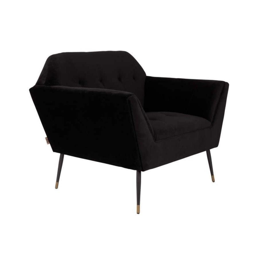 KATE lounge armchair black, Dutchbone, Eye on Design