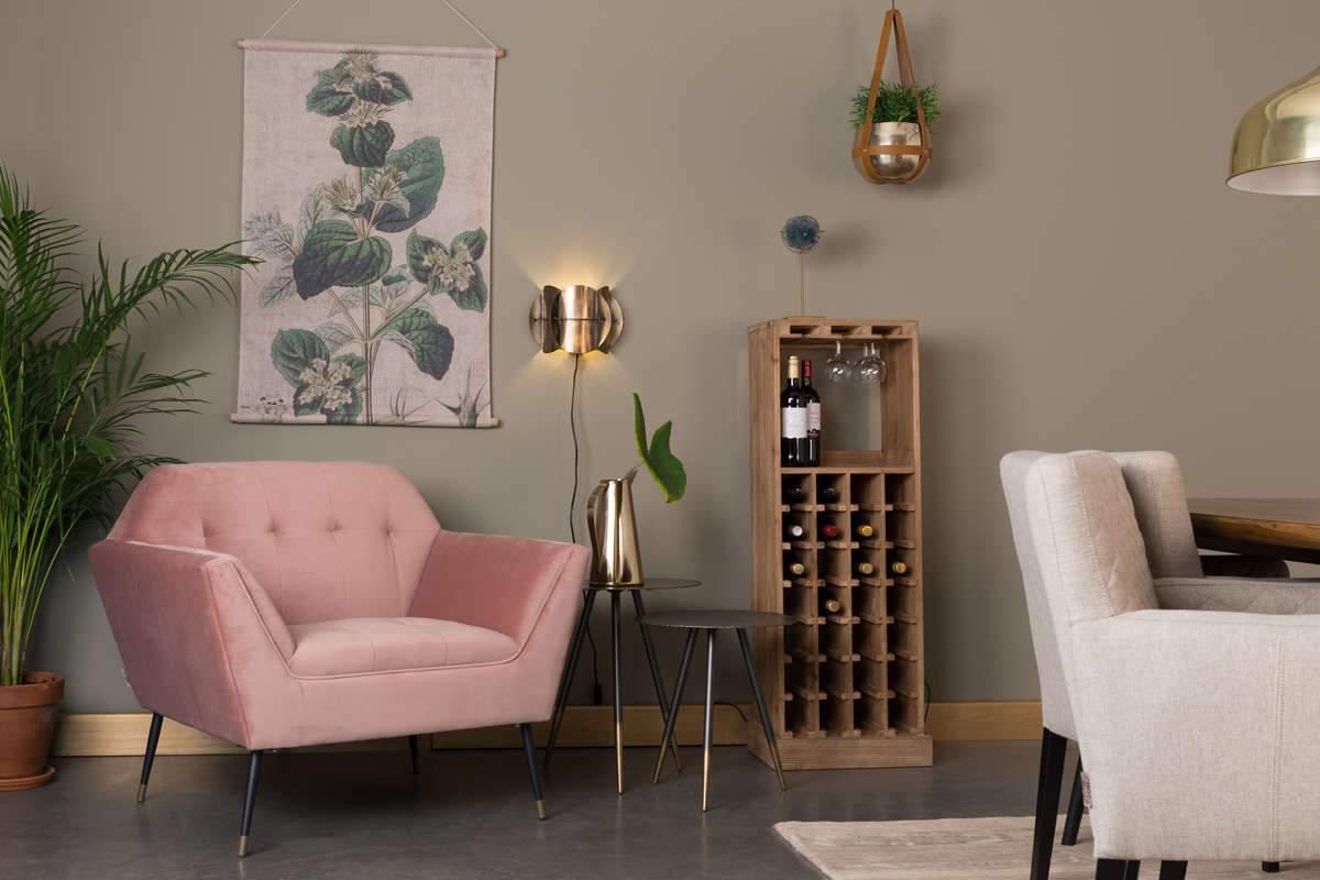 KATE lounge armchair pink - Eye on Design