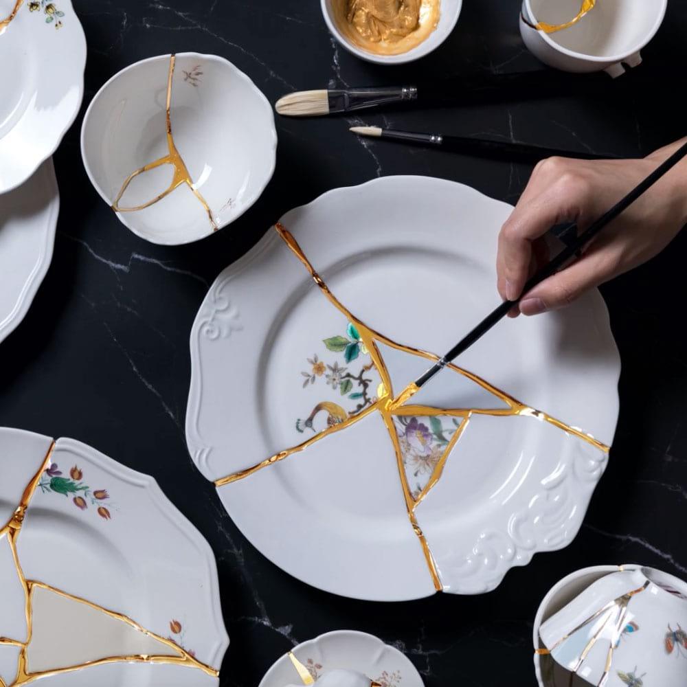 Kintsugi Dutch plate - Limited edition -Aura * ****Display 2024 Only ****