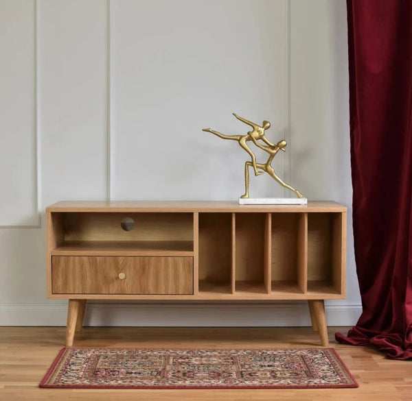 RTV cabinet with drawer MINI VINYL oak wood
