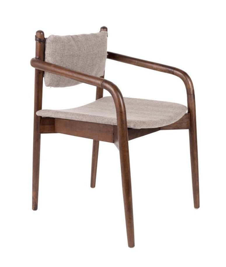 TORRANCE chair with armrests beige, Dutchbone, Eye on Design