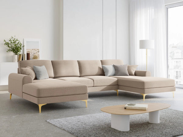 U-shaped corner sofa LARNITE beige