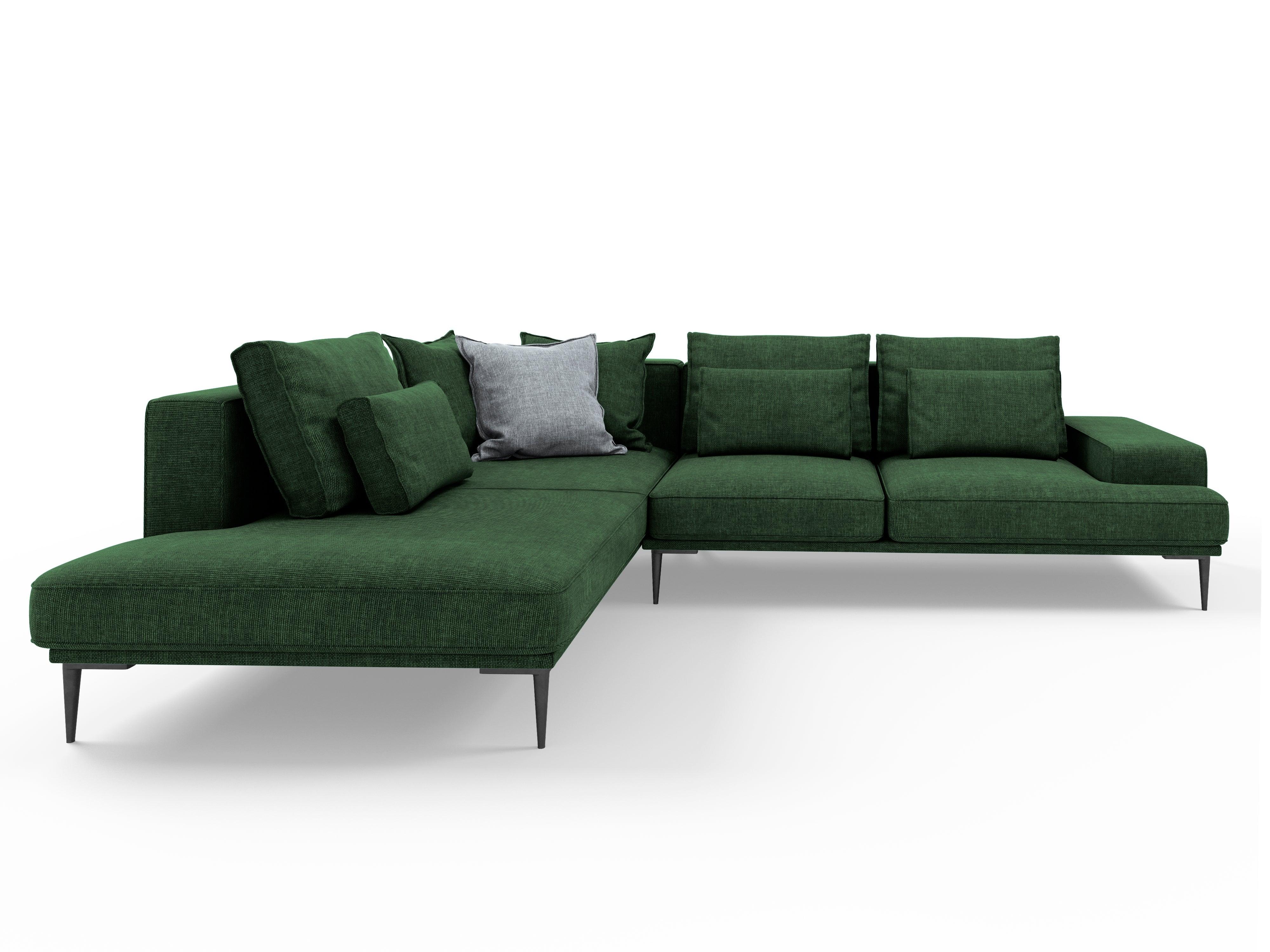 Left corner sofa LIEGE green - Eye on Design