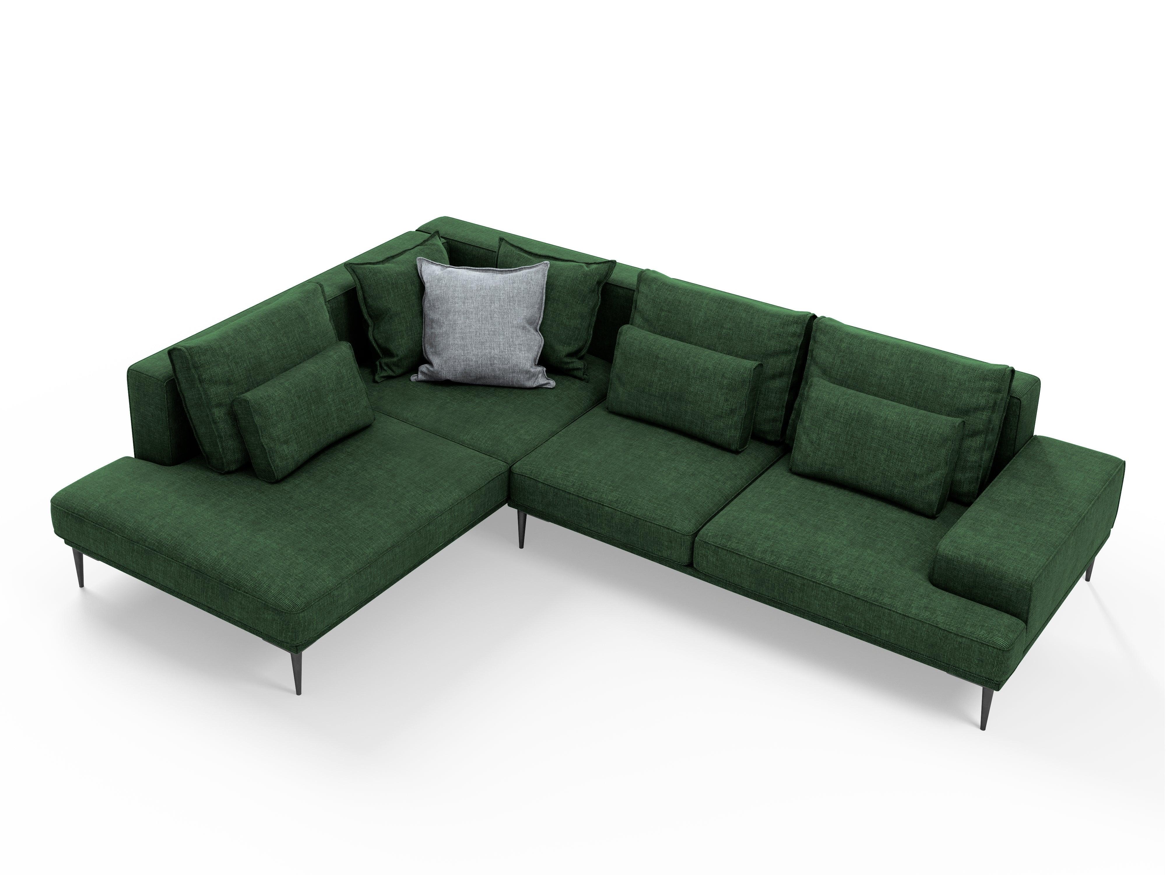 Left corner sofa LIEGE green - Eye on Design