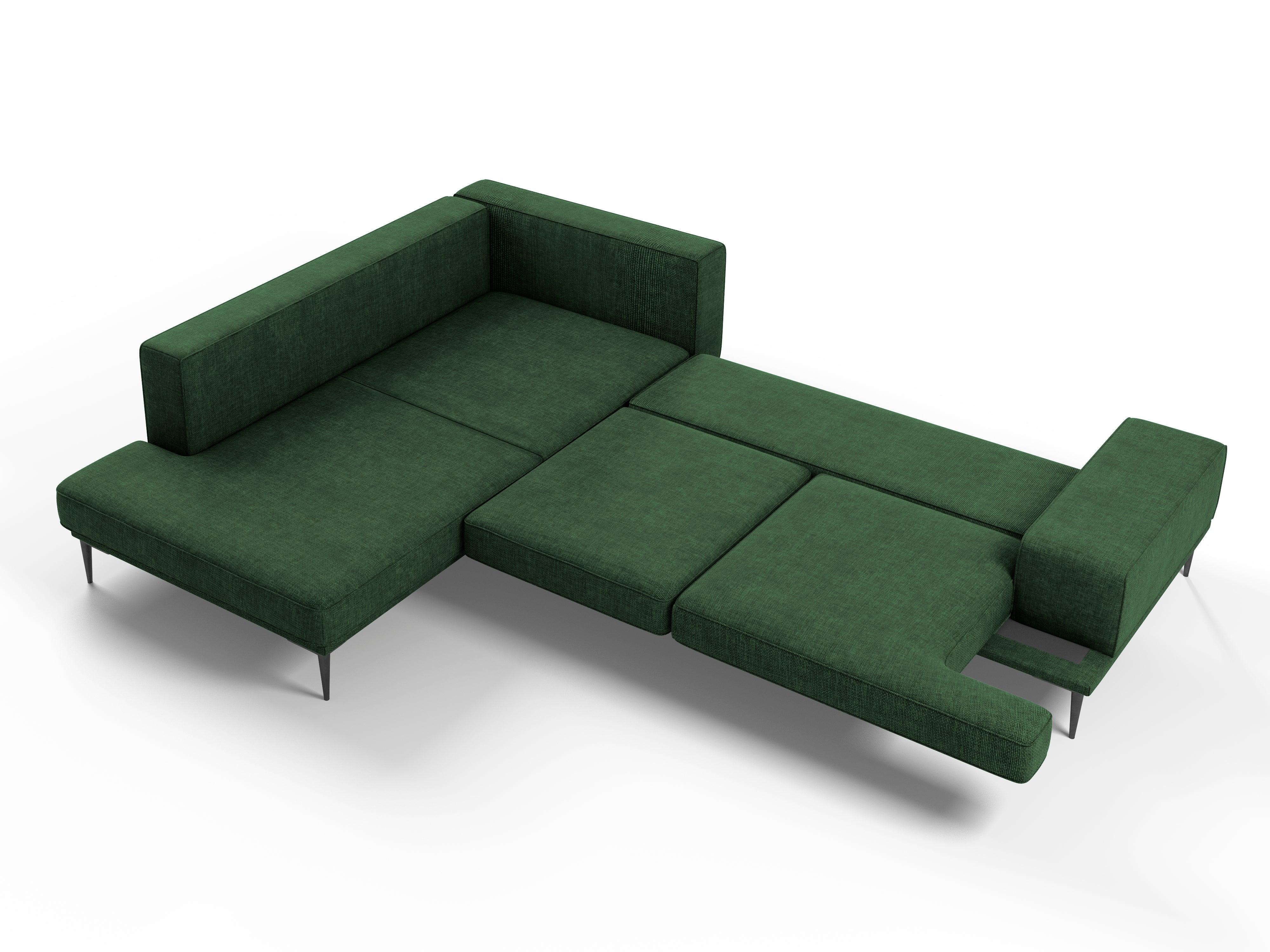 Left corner sofa LIEGE green - Eye on Design