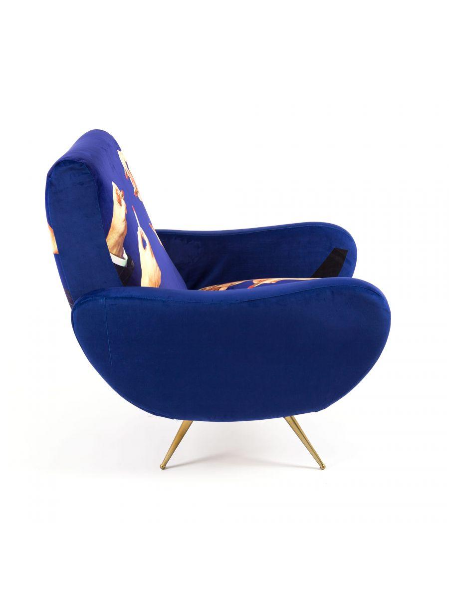 LIPSTICKS armchair blue - Eye on Design