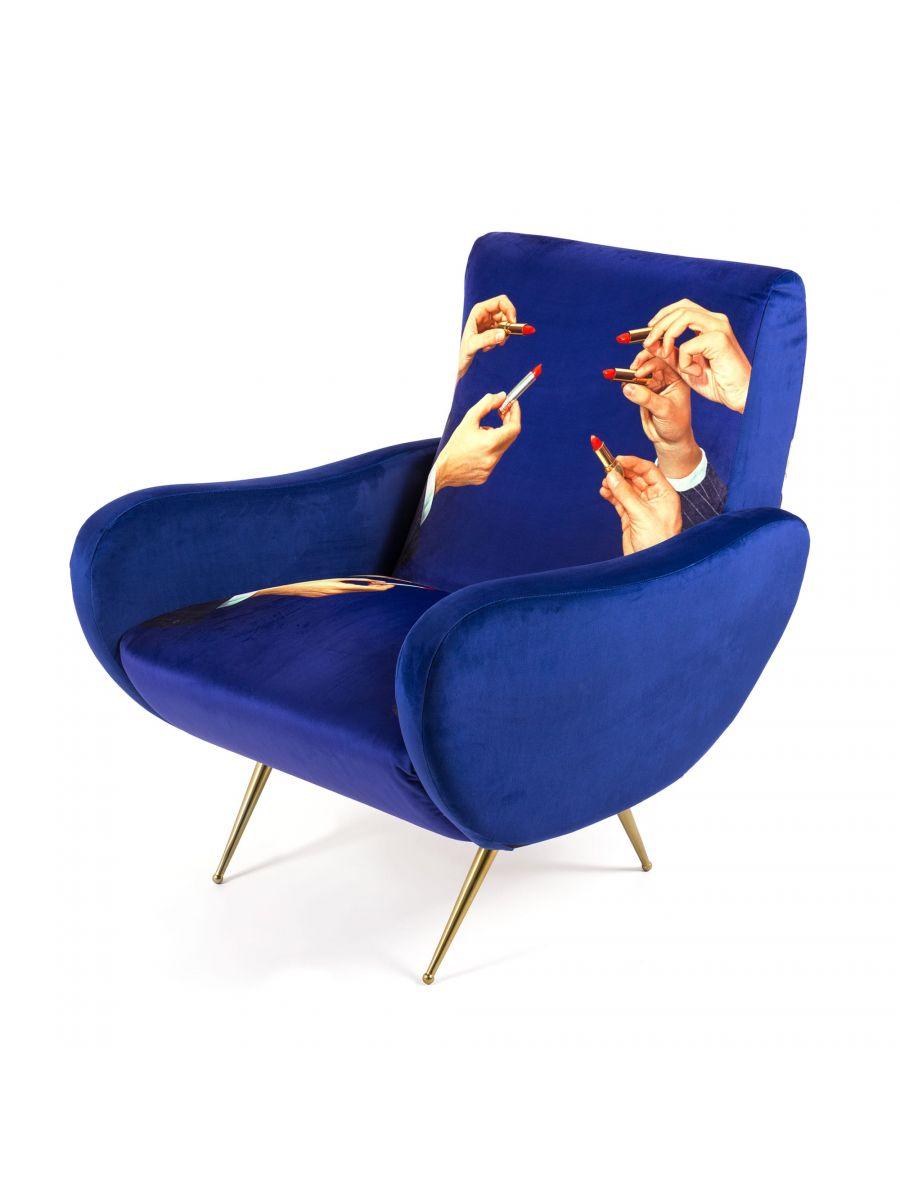 LIPSTICKS armchair blue - Eye on Design