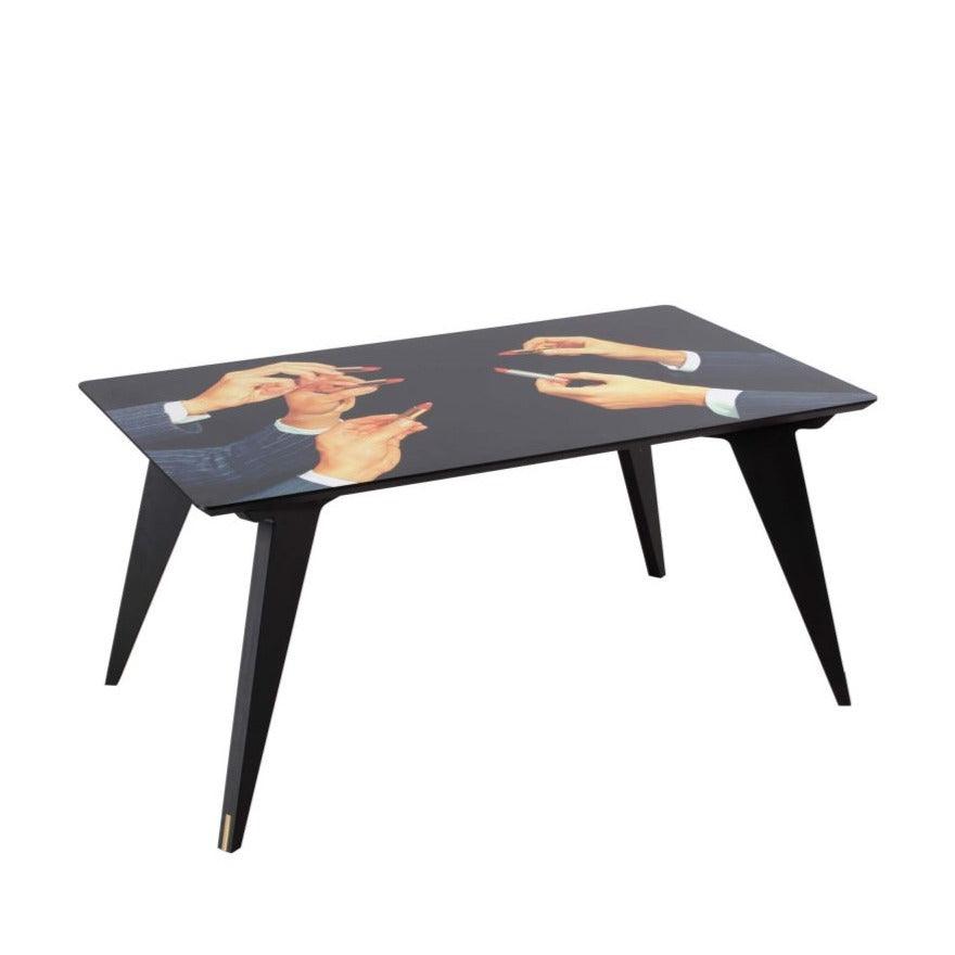 LIPSTICKS rectangular table black - Eye on Design