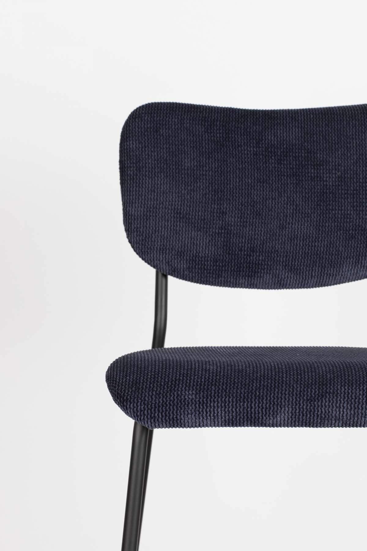 Low hocker BENSON navy blue, Zuiver, Eye on Design