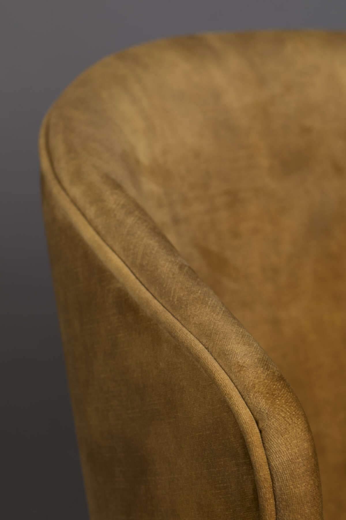 LUNAR VELVET chair mustard - Eye on Design