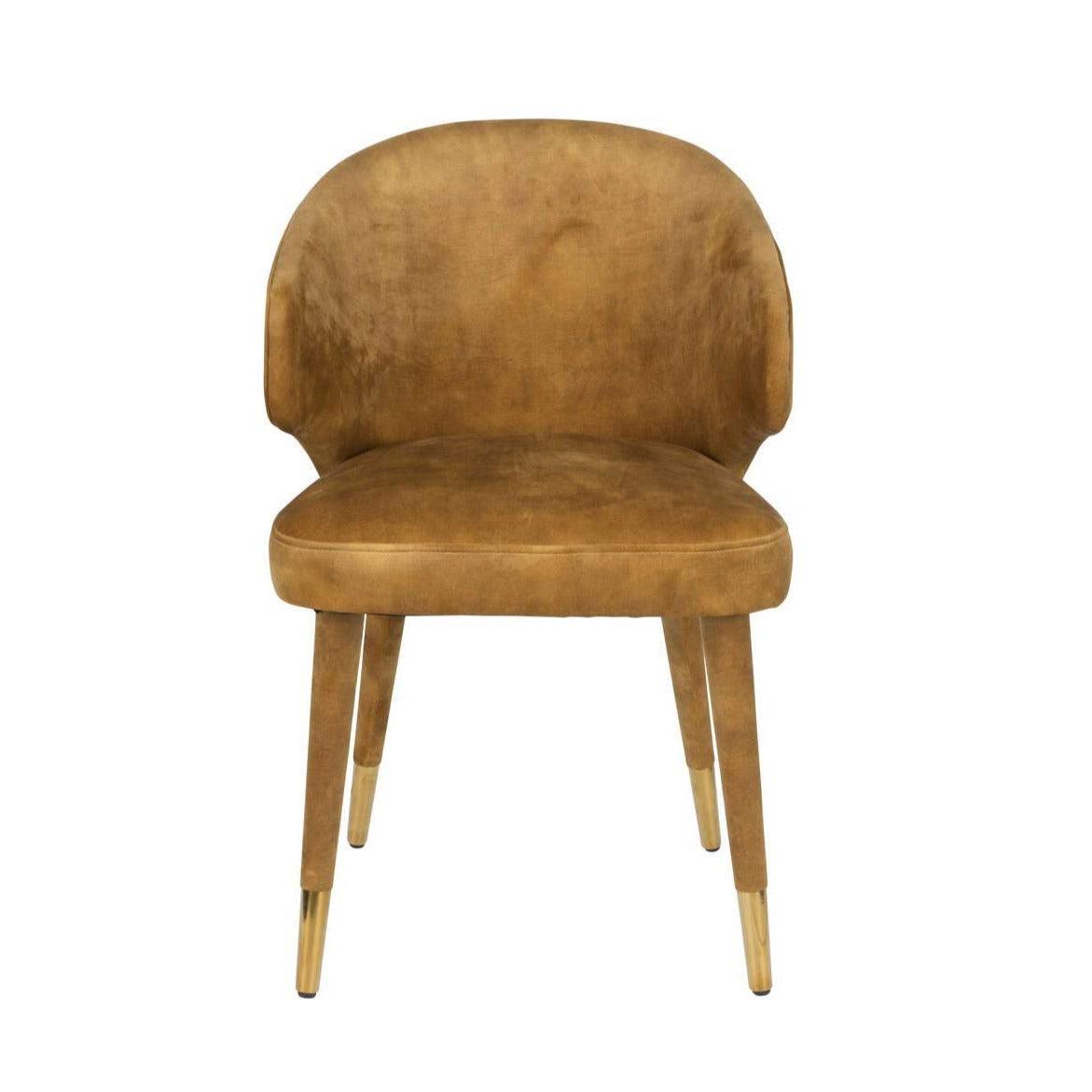 LUNAR VELVET chair mustard - Eye on Design