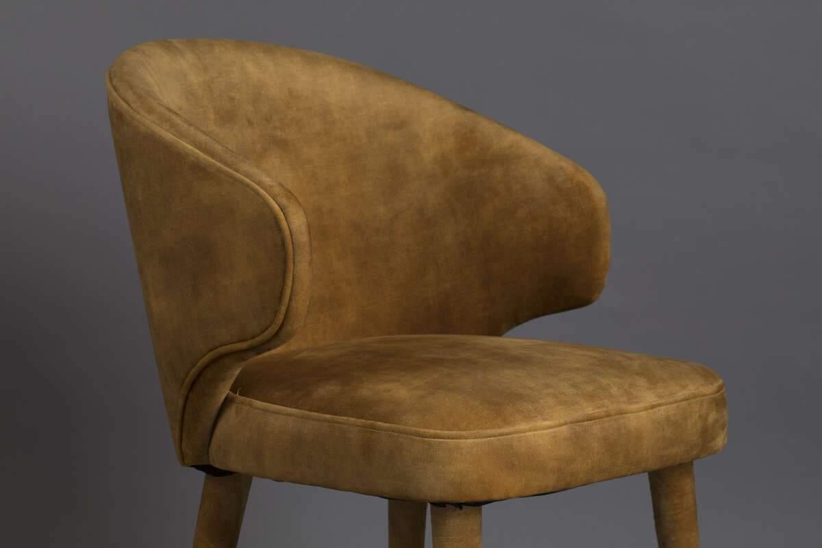 LUNAR VELVET chair mustard - Eye on Design