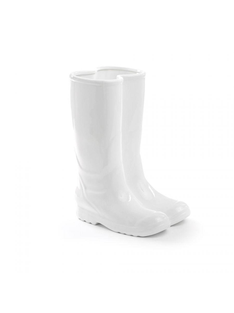 MEMORABILIA MY RAINBOOTS umbrella stand white - Eye on Design