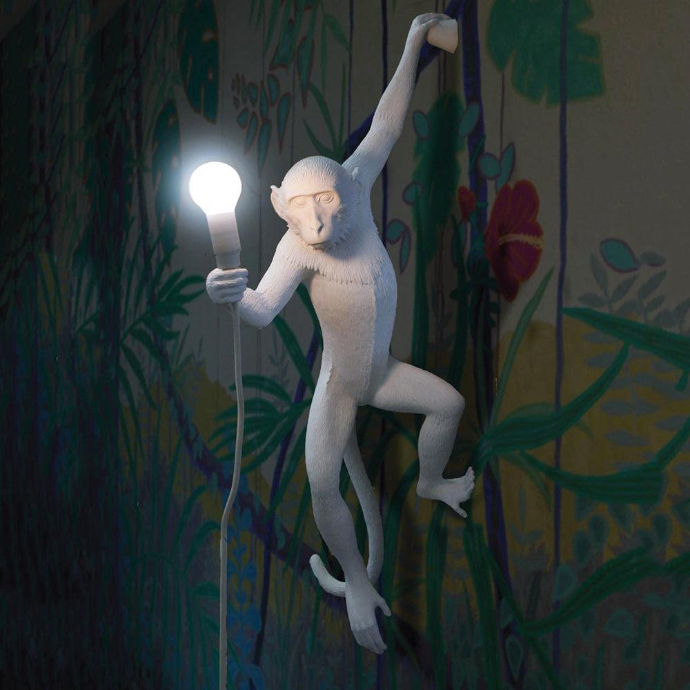 MONKEY HANGING wall lamp - RIGHT white - Eye on Design