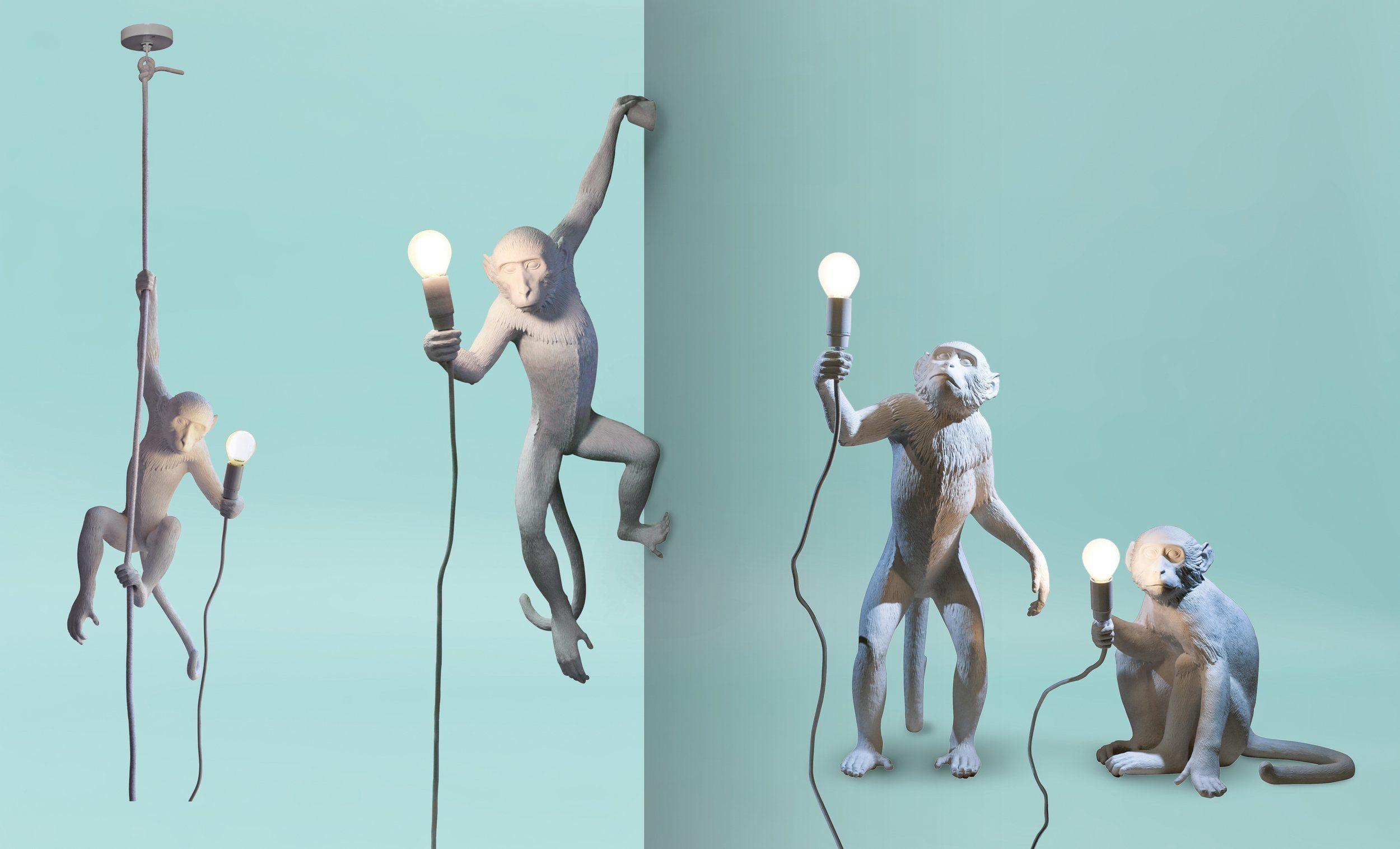 MONKEY HANGING wall lamp - RIGHT white - Eye on Design