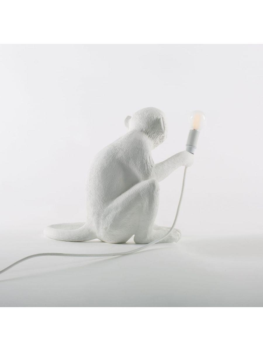 MONKEY SITTING lamp white - Eye on Design
