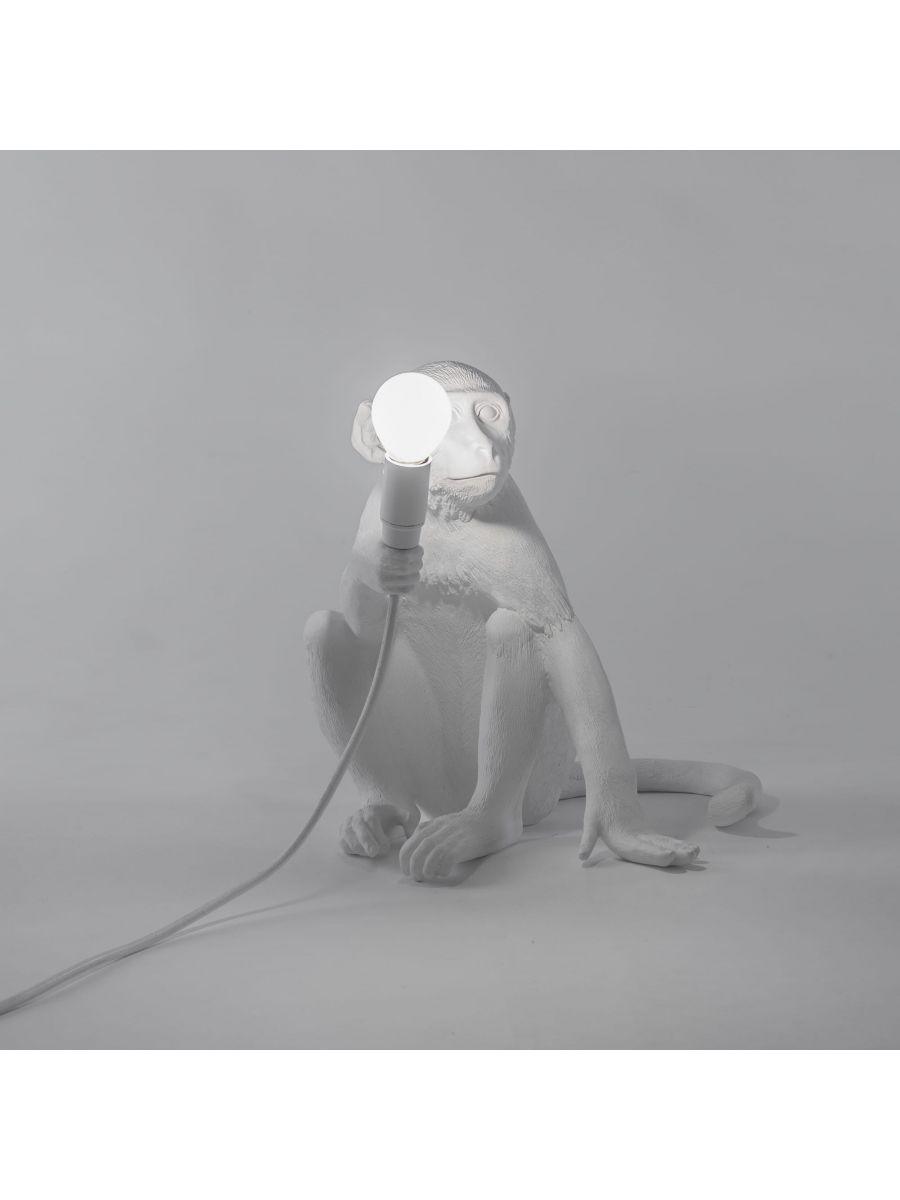 MONKEY SITTING lamp white - Eye on Design