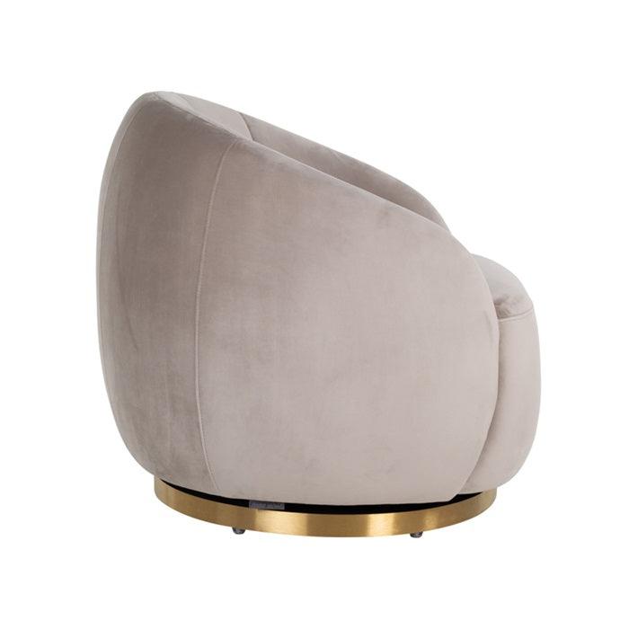 MONZA swivel armchair beige - Eye on Design