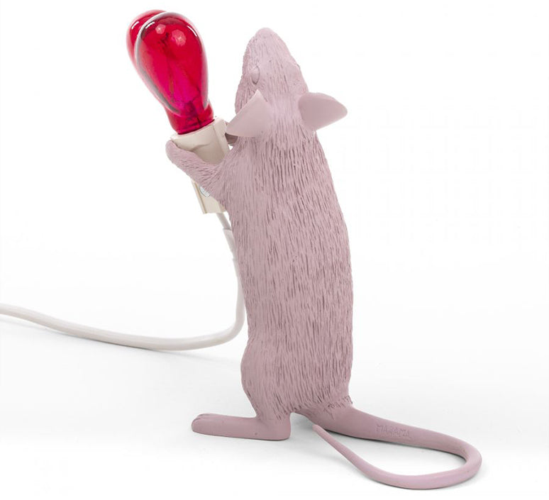 MOUSE STEP LOVE lamp soft pink